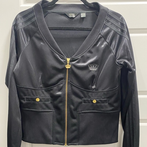 Adidas satin stretch zip up - Picture 1 of 5
